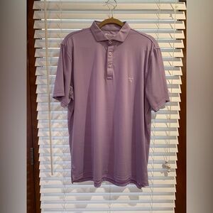 Birdogs Golf Polo Purple Striped Men’s Large